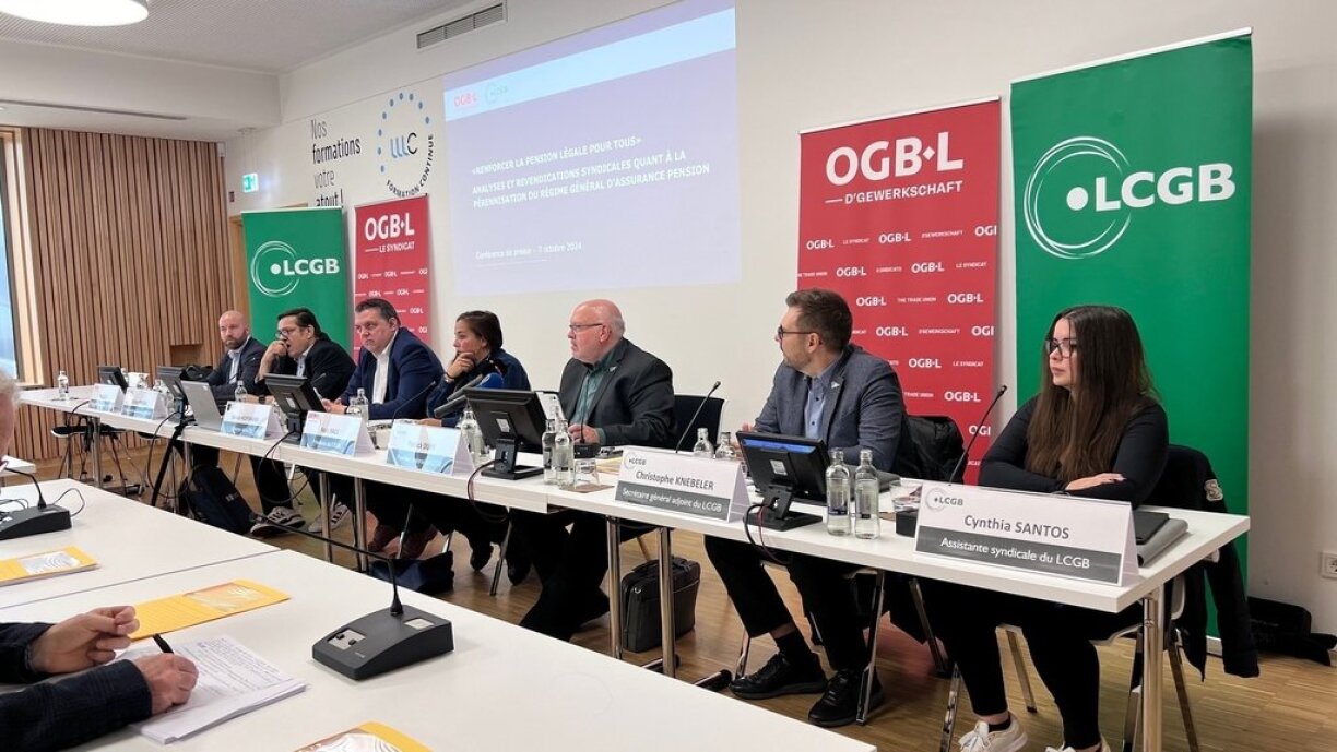 L'OGBL et le LCGB ont appelé à la tenue d'un référendum sur la réforme des retraites.