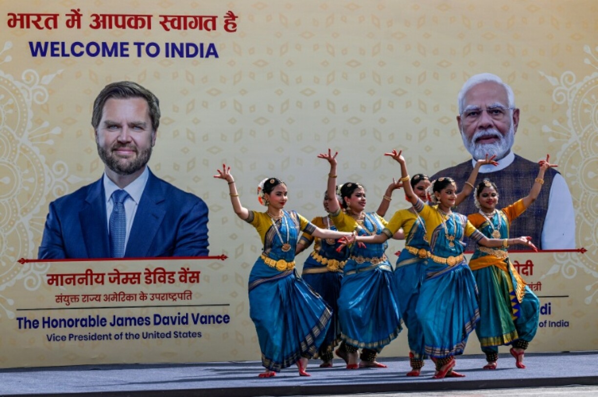 Dancers welcomed US Vice President JD Vance to New Delhi