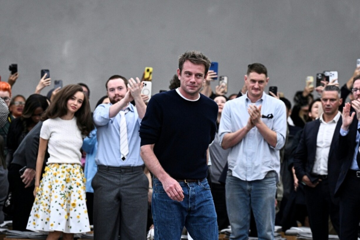 Dior's Jonathan Anderson appeared at the end to acknowledge the applause