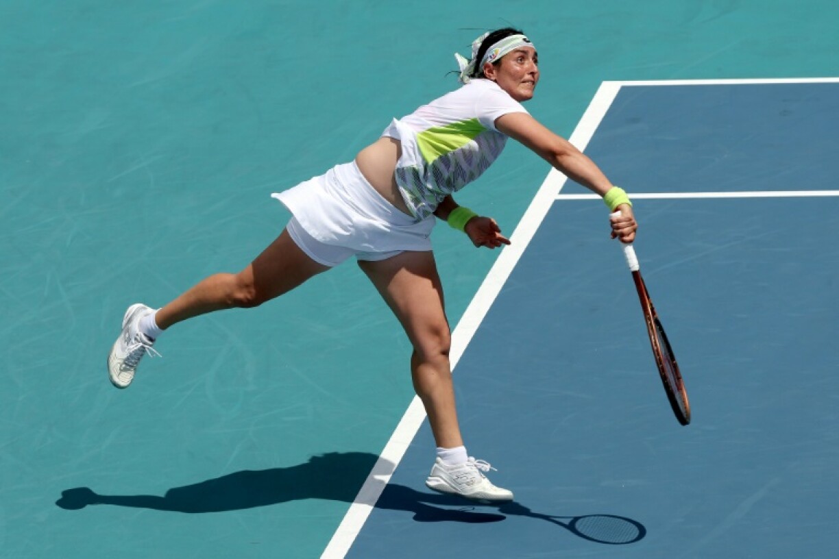 La Tunisienne Ons Jabeur contre la Russe Varvara Gracheva, le 24 mars 2023 à Miami