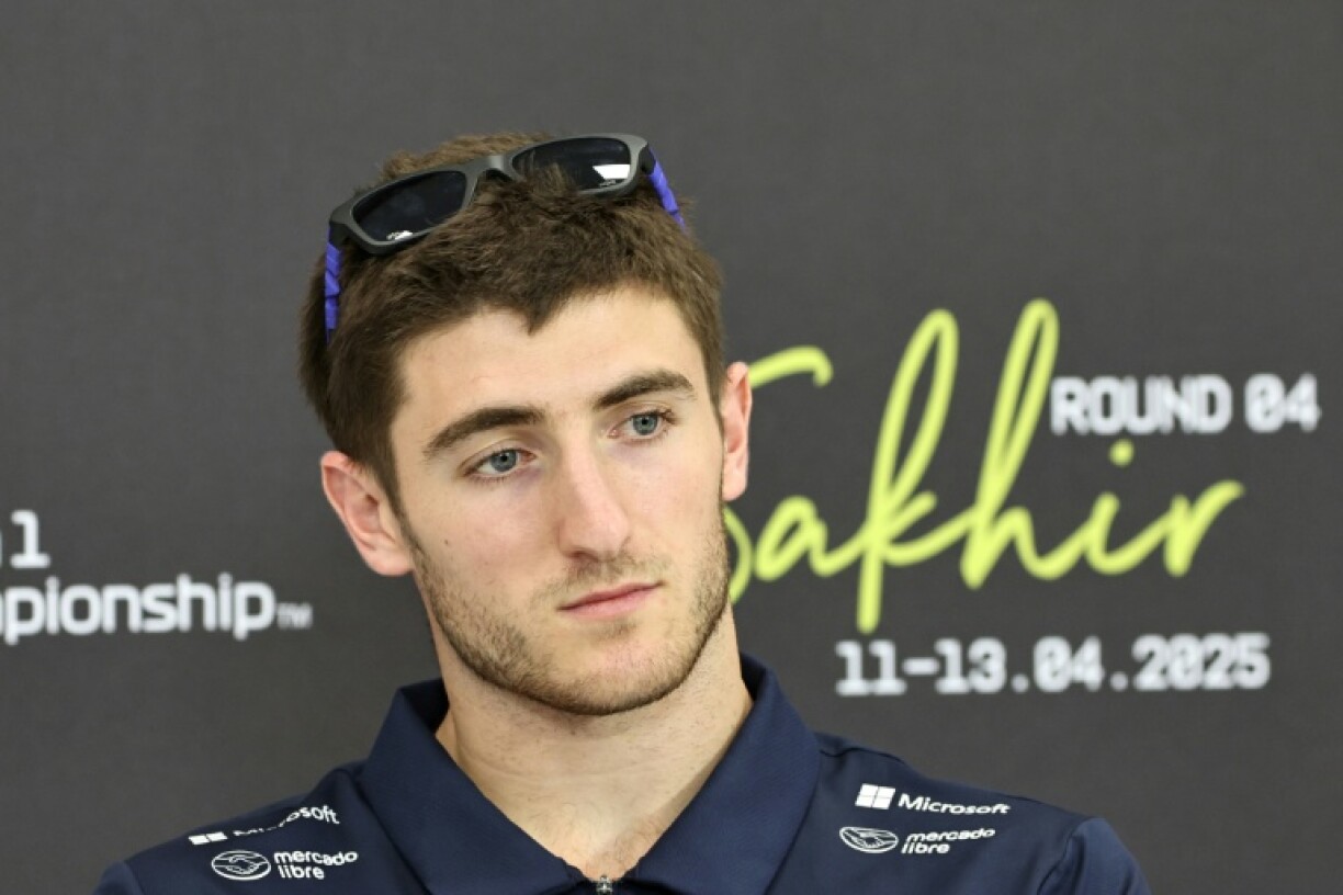 Australian driver Jack Doohan at a press conference in Bahrain last month