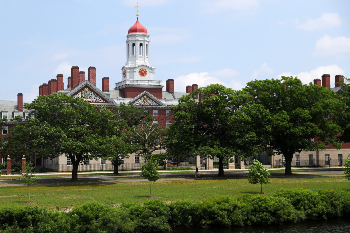 A view of the campus of Harvard University on 8 July 2020 in Cambridge, Massachusetts.