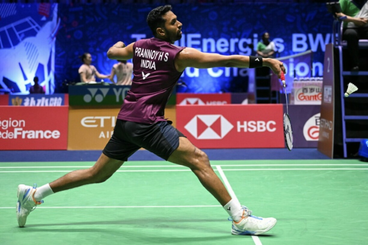 India's H. S. Prannoy in action last year