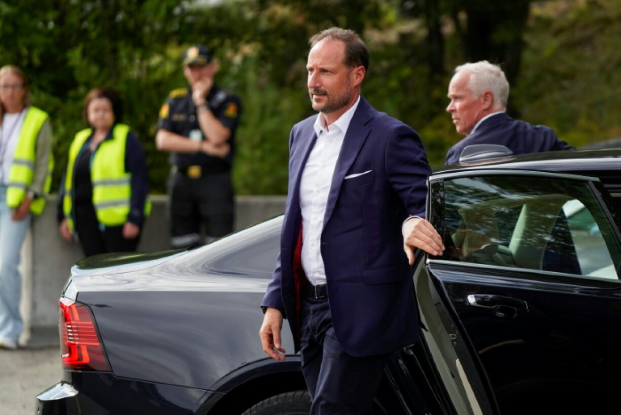 Le prince héritier Haakon photographié à Drammen, au sud-ouest d'Oslo, en Norvège, le 19 juillet 2026.