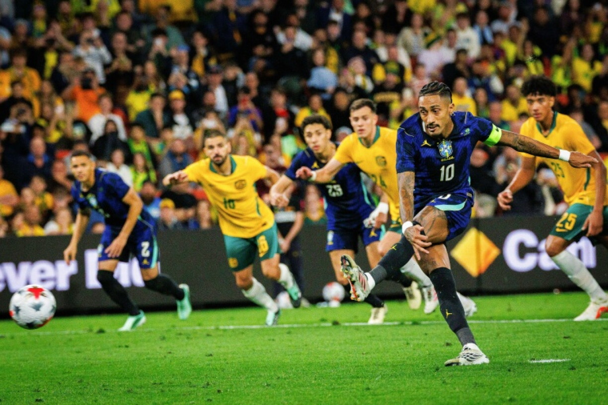 Brazil's Raphinha returned injured from an international friendly in Australia