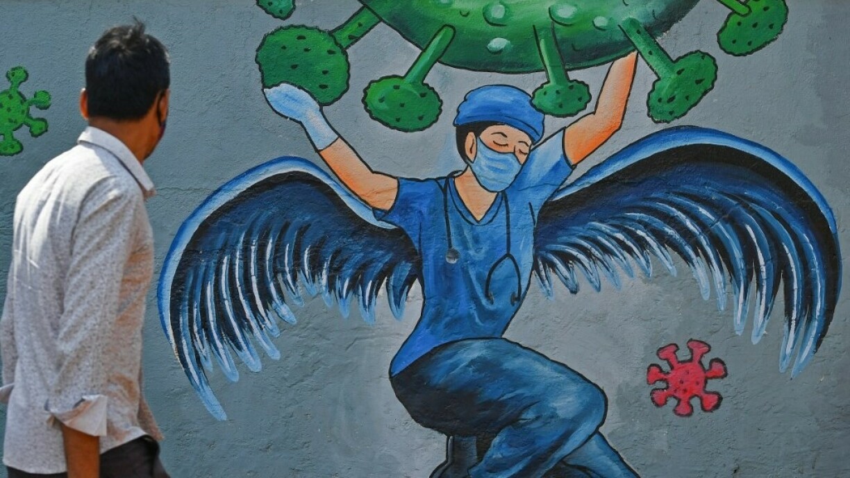 A mural in India