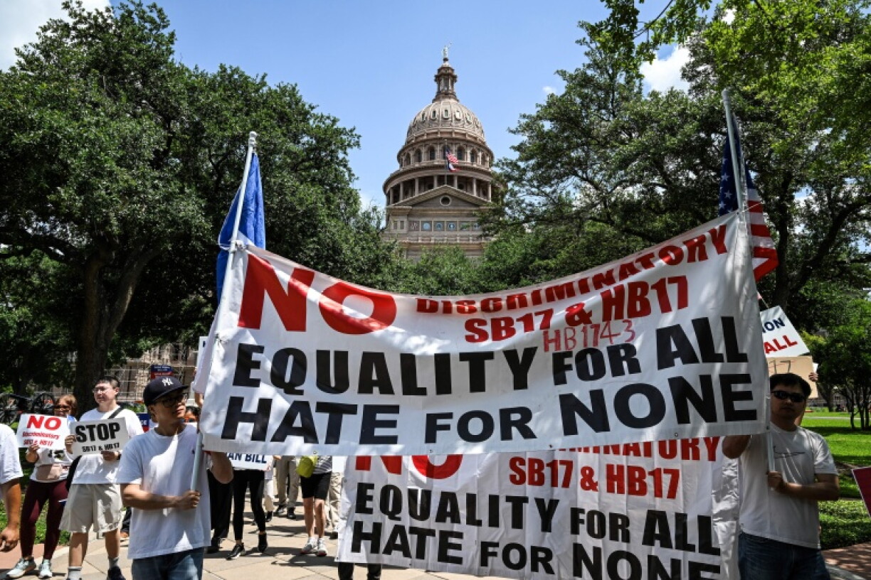 Protesters occasionally gather to voice frustration at Republican officials in front of the Texas state Capitol in Austin -- but Texans haven't voted a Democrat into state-wide office since 1994
