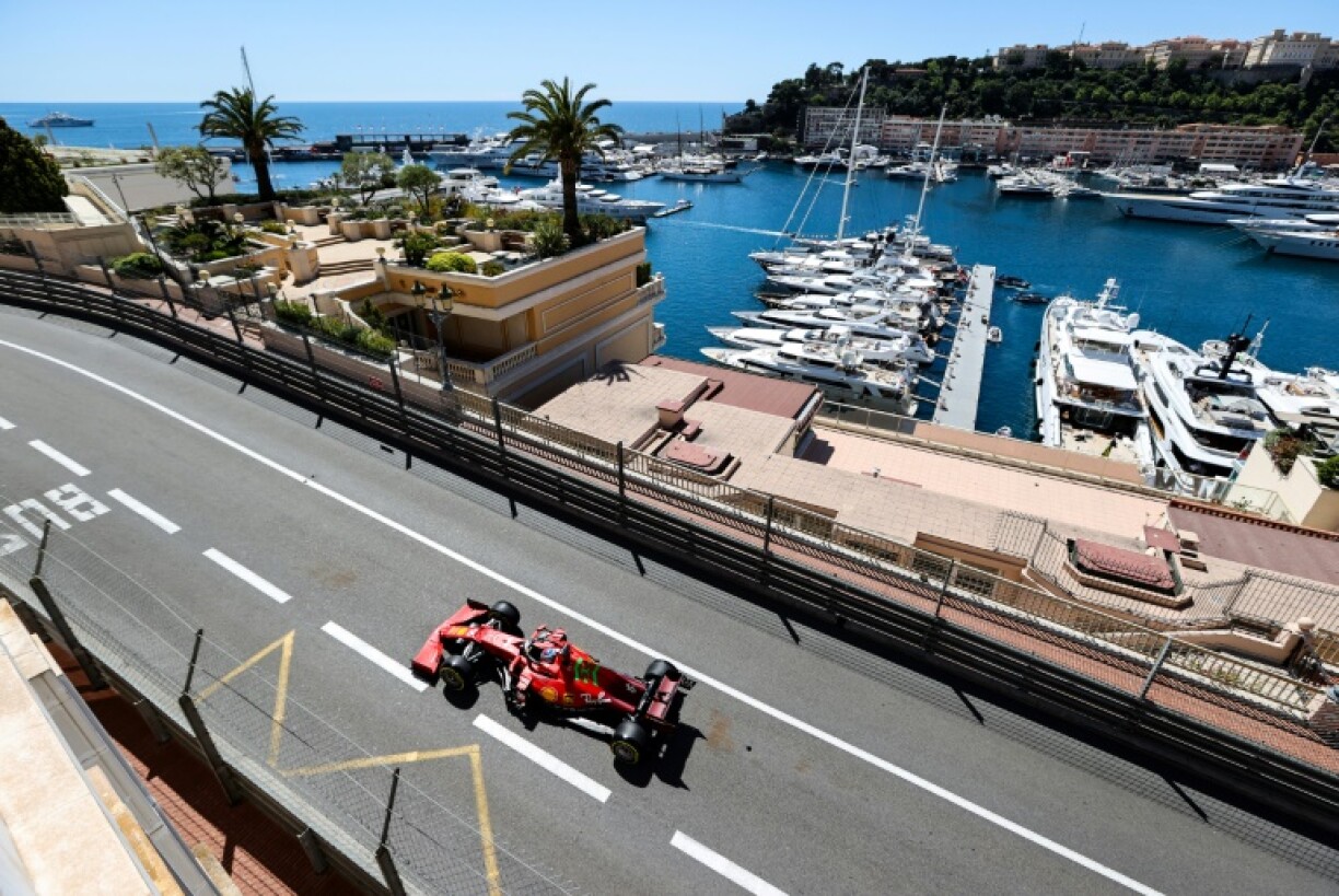 Le Monégasque Charles Leclerc (Ferrari) lors des essais libres 1 du GP de Monaco, le 20 mai 2021