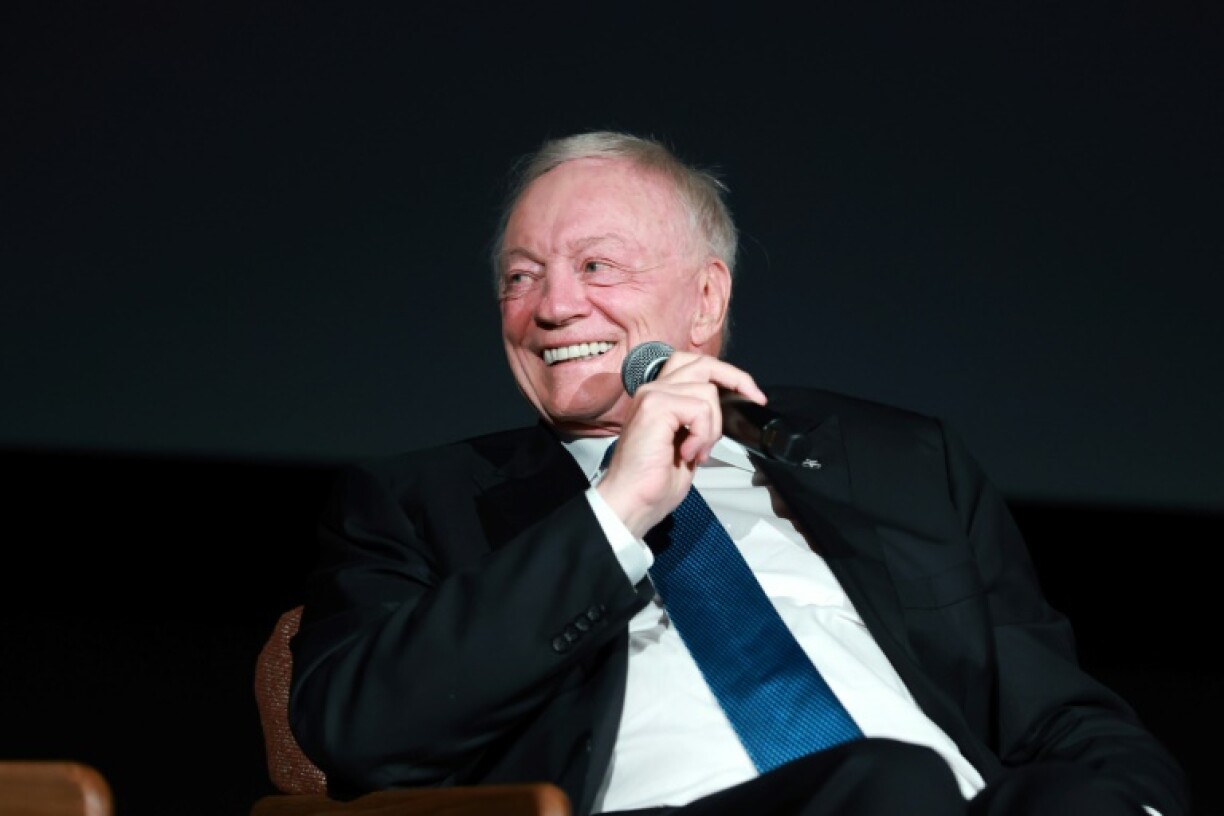 Dallas Cowboys owner Jerry Jones speaks at the premiere of Netflix's