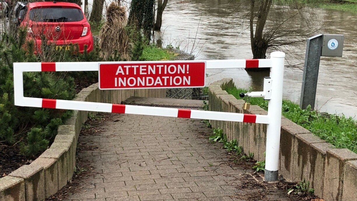 E Samschdeg de Moie war de Vëloswee zu Dikrech iwwerschwemmt