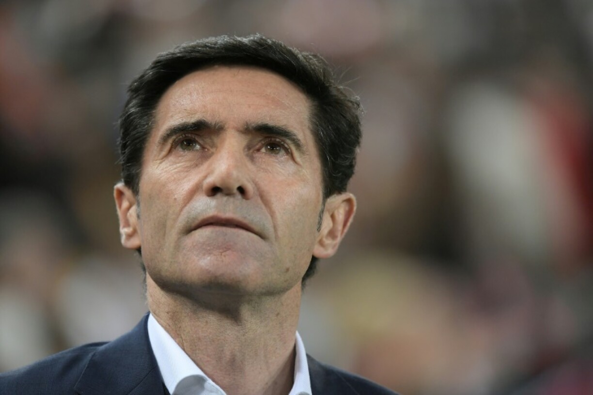 L'ancien entraîneur de l'Athletic Bilbao, Marcelino, lors de la demi-finale de Coupe d'Espagne à Valence le 2 mars 2022