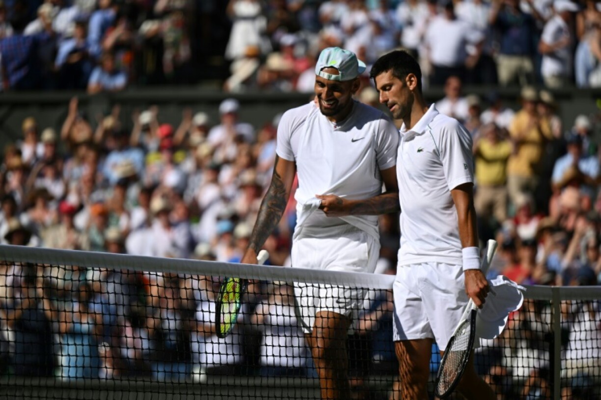 Nick Kyrgios and Novak Djokovic met in the Wimbledon final in 2022