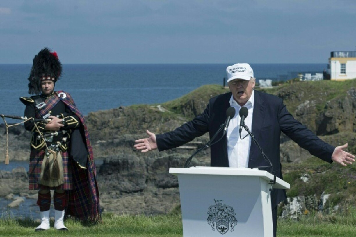 The US President also owns Trump Turnberry hotel and golf resort in Scotland