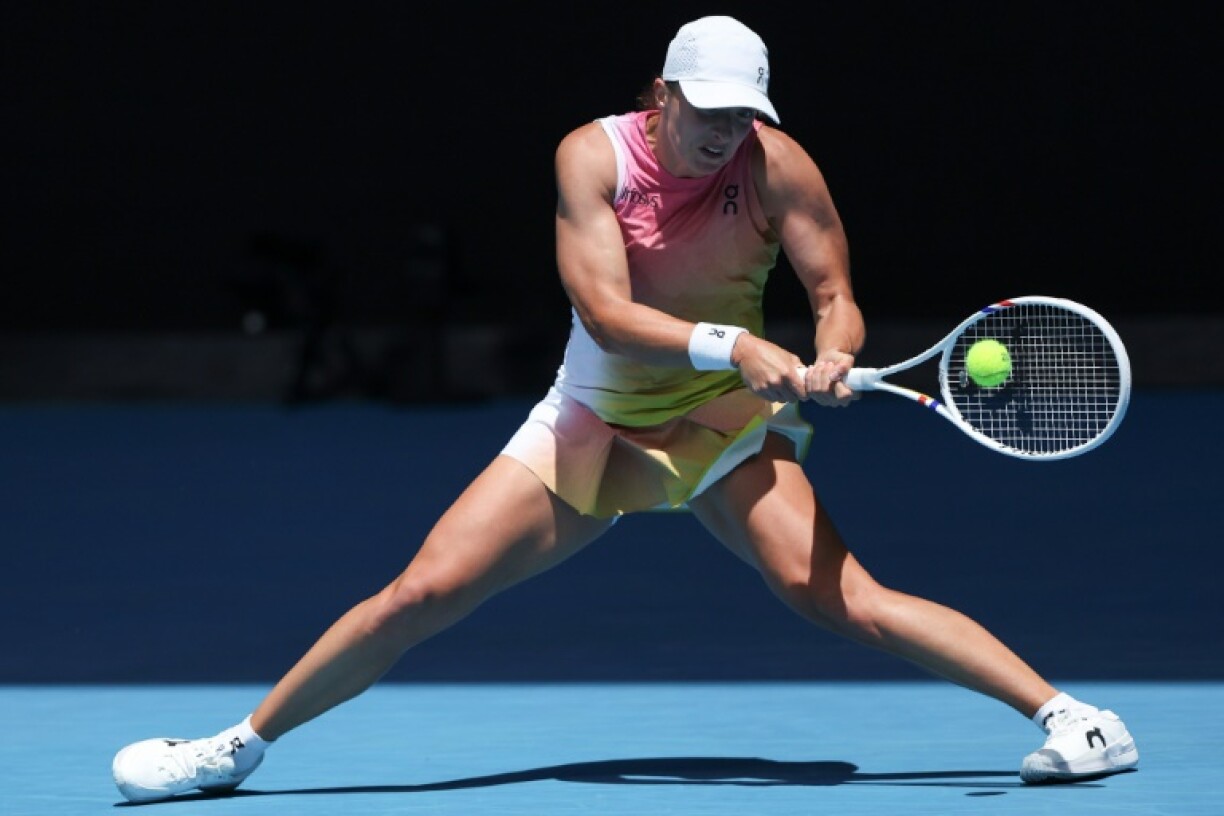 Poland's Iga Swiatek was on a mission against Emma Navarro in the Australian Open quarter-finals