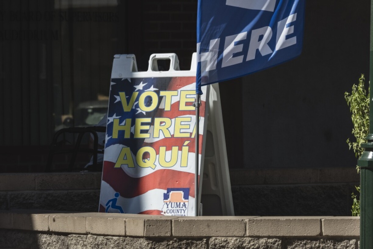 Un signe appelant au vote à Yuma, Arizona, le 20 octobre 2026