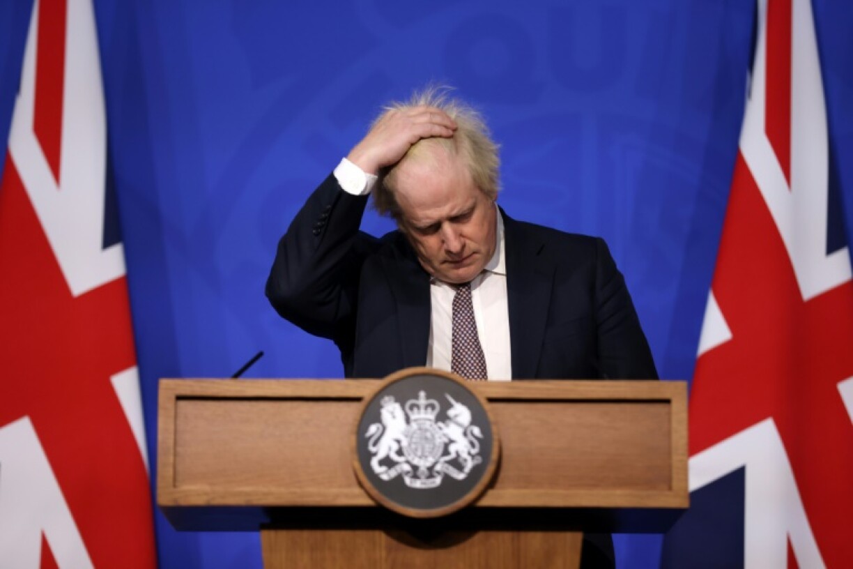 Boris Johnson à Londres le 27 novembre 2021