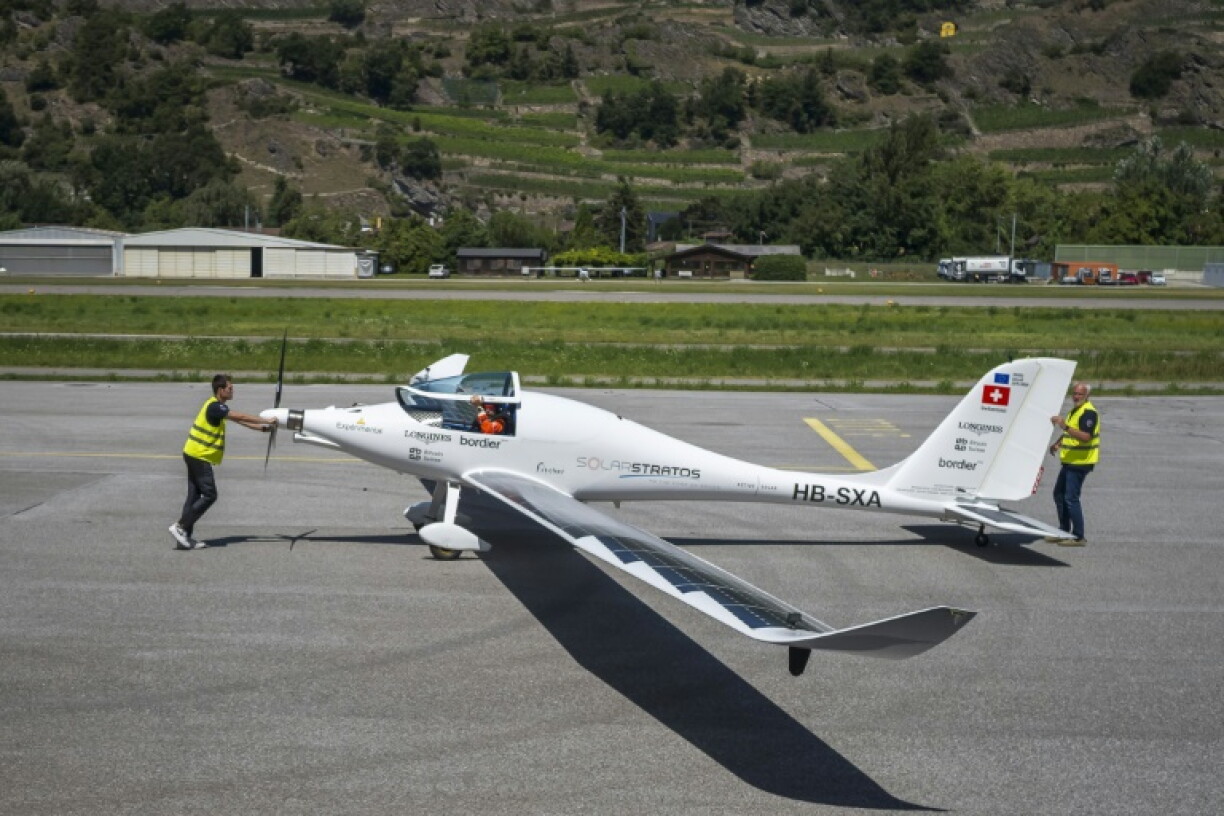 The SolarStratos plane has 22 square metres of solar panels on its wings