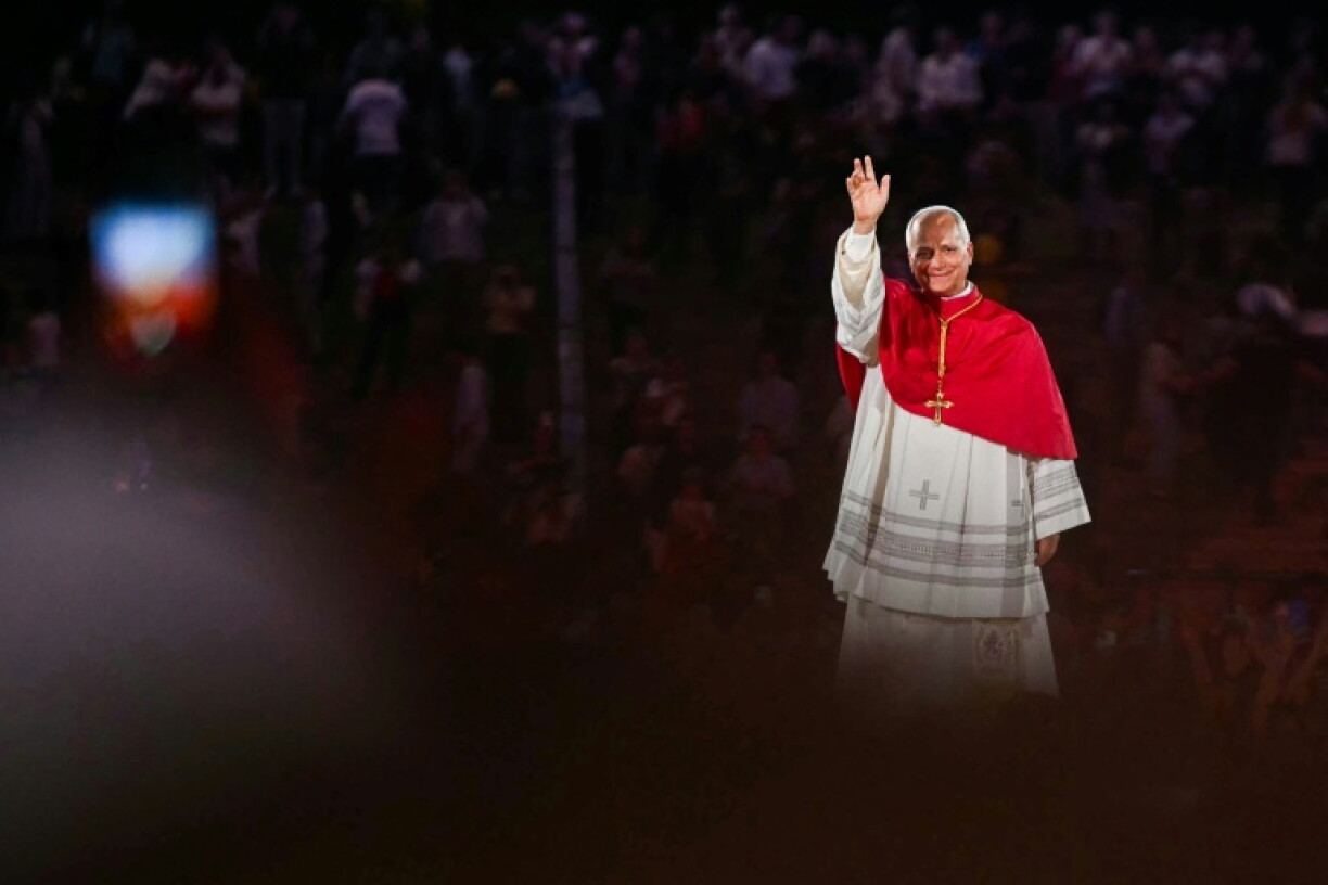 Pope Leo late Friday called worshippers the 'saints of France'
