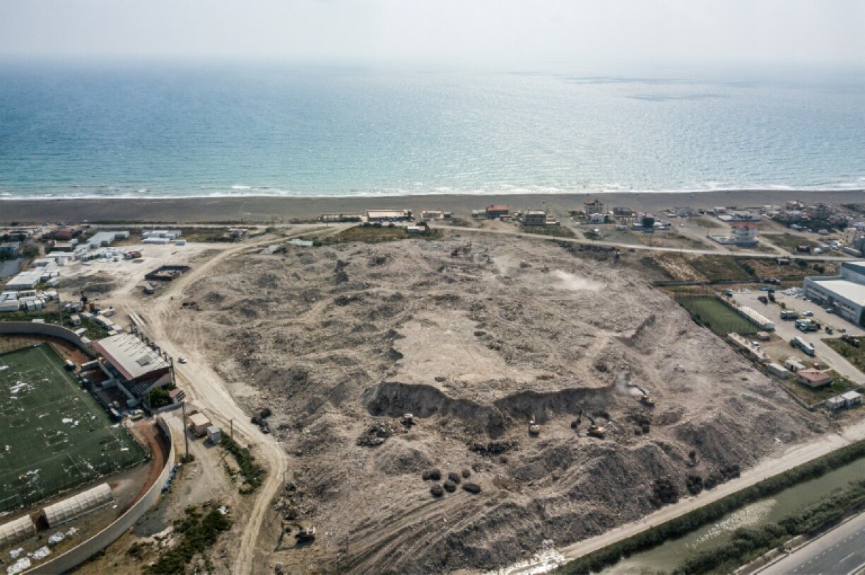 Décharge de débris à Samandag, en Turquie, le 9 juillet 2023