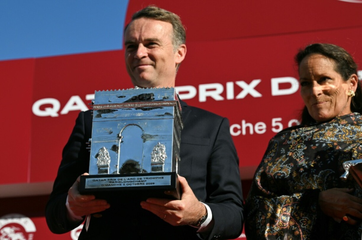 Francis Graffard (L) believes Daryz is the best horse he has trained