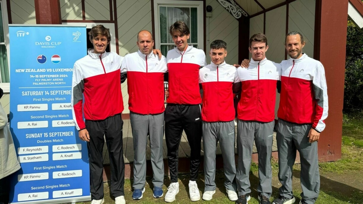 D'Lëtzebuerger Tennis-Davis-Cup-Ekipp an Neiséiland