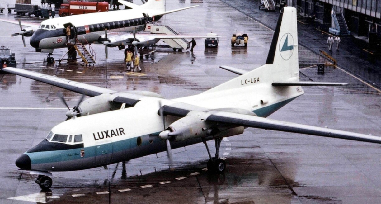 The Fokker F27 Friendship was Luxair's first aircraft.