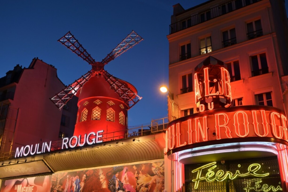 Le cabaret du Moulin Rouge lors de l'inauguration de ses nouvelles ailes, le 5 juillet 2024 à Paris