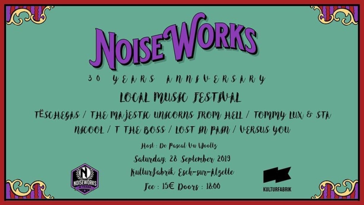 Flyer vum Festival den 28. September 2019 an der Kufa