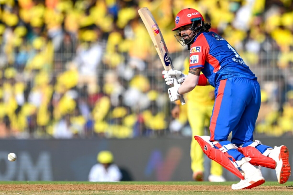 Delhi Capitals' KL Rahul during the Indian Premier League (IPL) Twenty20 cricket match against Chennai Super Kings