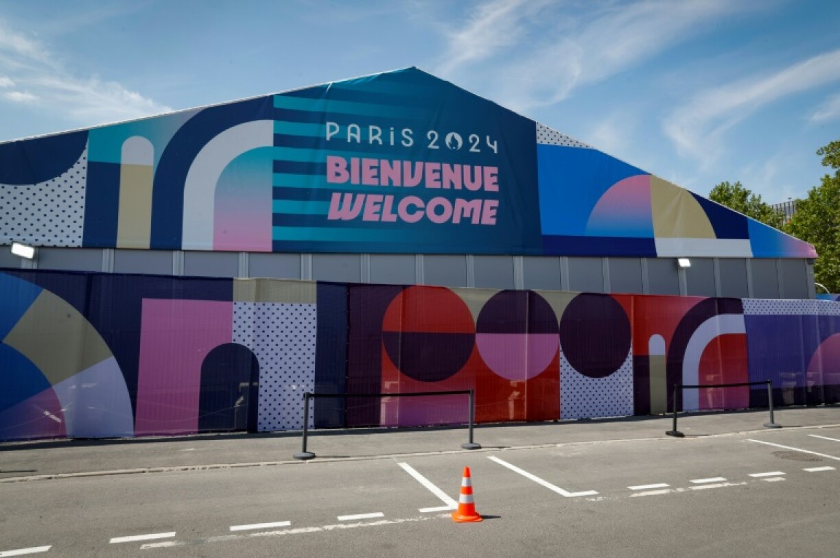 Entrée du Village olympique à Saint-Denis, le 18 juillet 2024