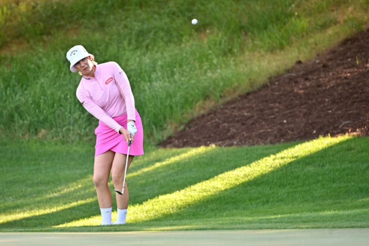 Sweden's Madelene Sagstrom overcame a mid-round slump to win the LPGA Match Play in Las Vegas