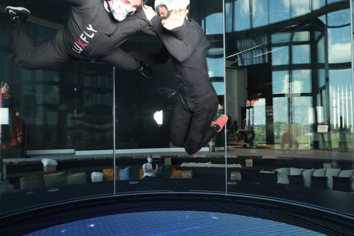 Dès que l'on perd un peu le contrôle, l'instructeur intervient... Merci coach!