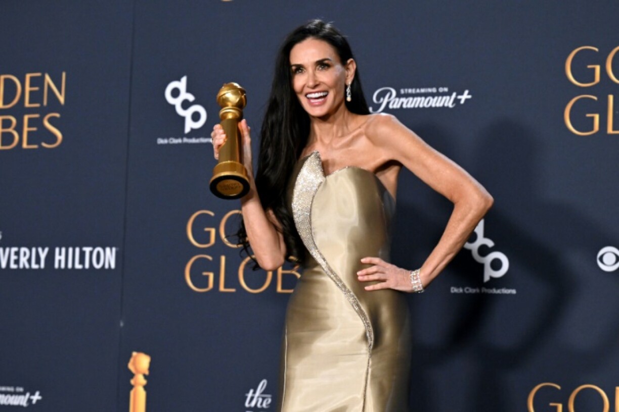 Demi Moore said she had long been dismissed as a 'popcorn actress' and had never 'won anything as an actor' before