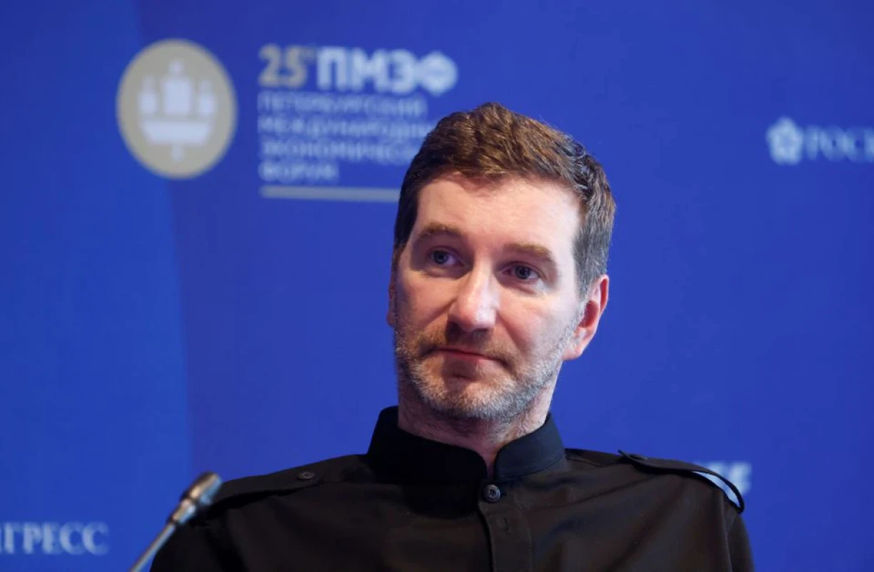 Journalist Anton Krasovsky attends a session of the St. Petersburg International Economic Forum (SPIEF) in Saint Petersburg, Russia June 16, 2022.