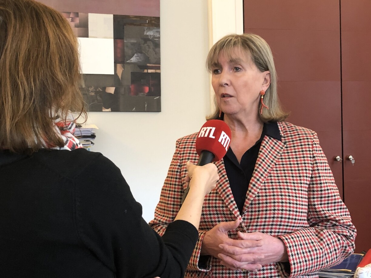 Lydie Polfer responds to questions on Wednesday