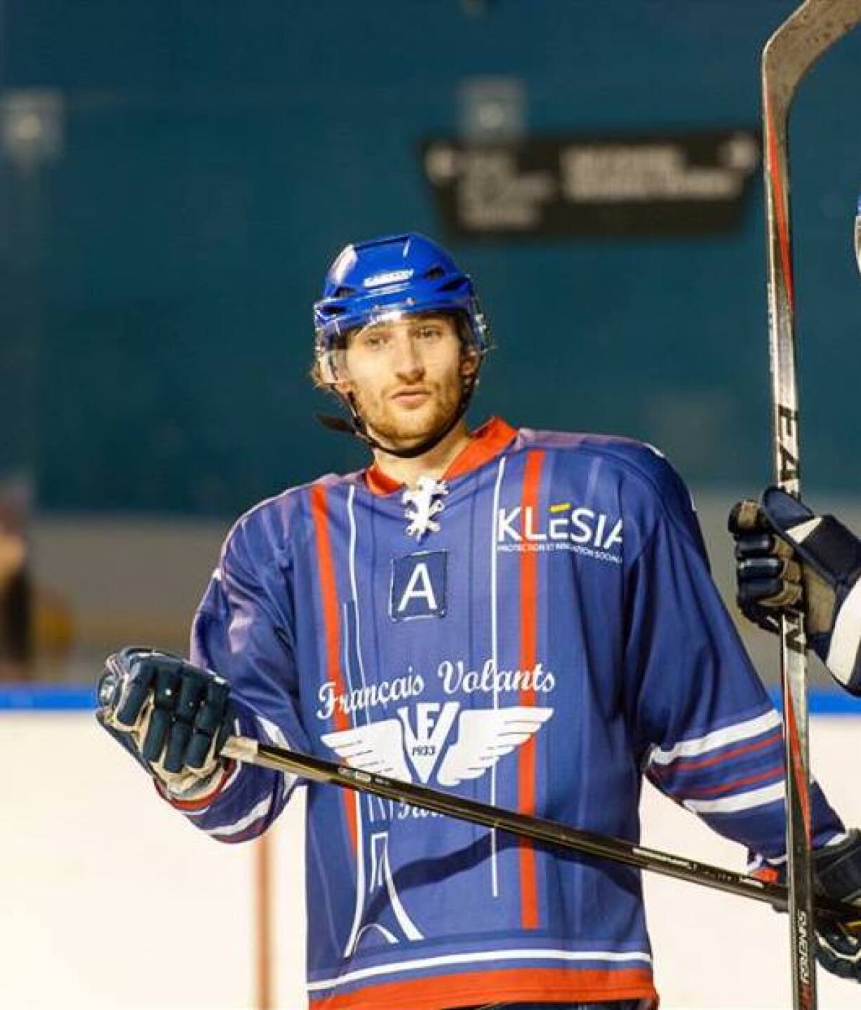 François-Henri Désérable alors qu'il était joueur de hockey professionnel