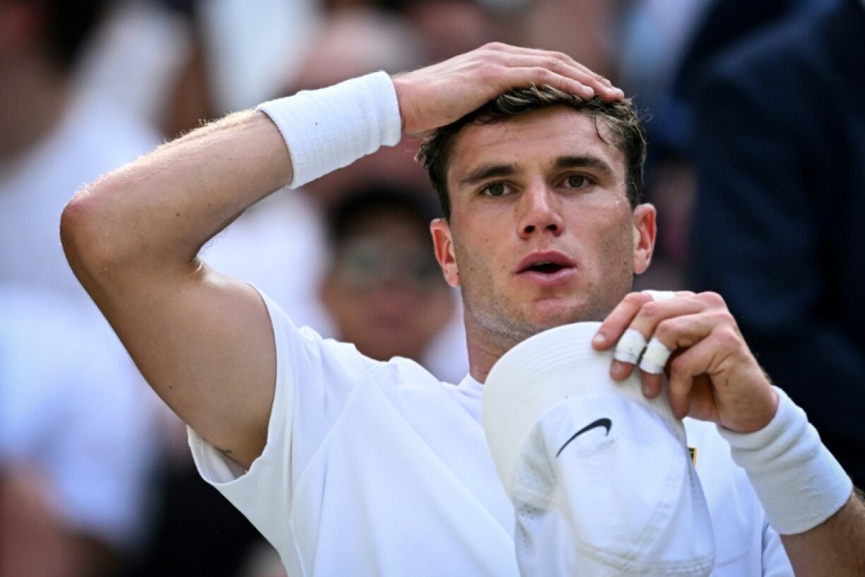 Britain's Jack Draper was beaten by Marin Cilic at Wimbledon