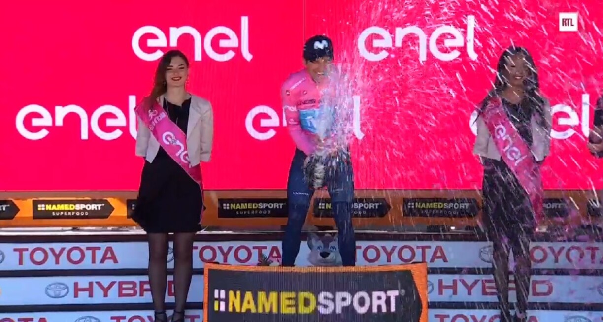 D'Freed beim Spuenier war no der Victoire vun der 20. Etapp grouss.