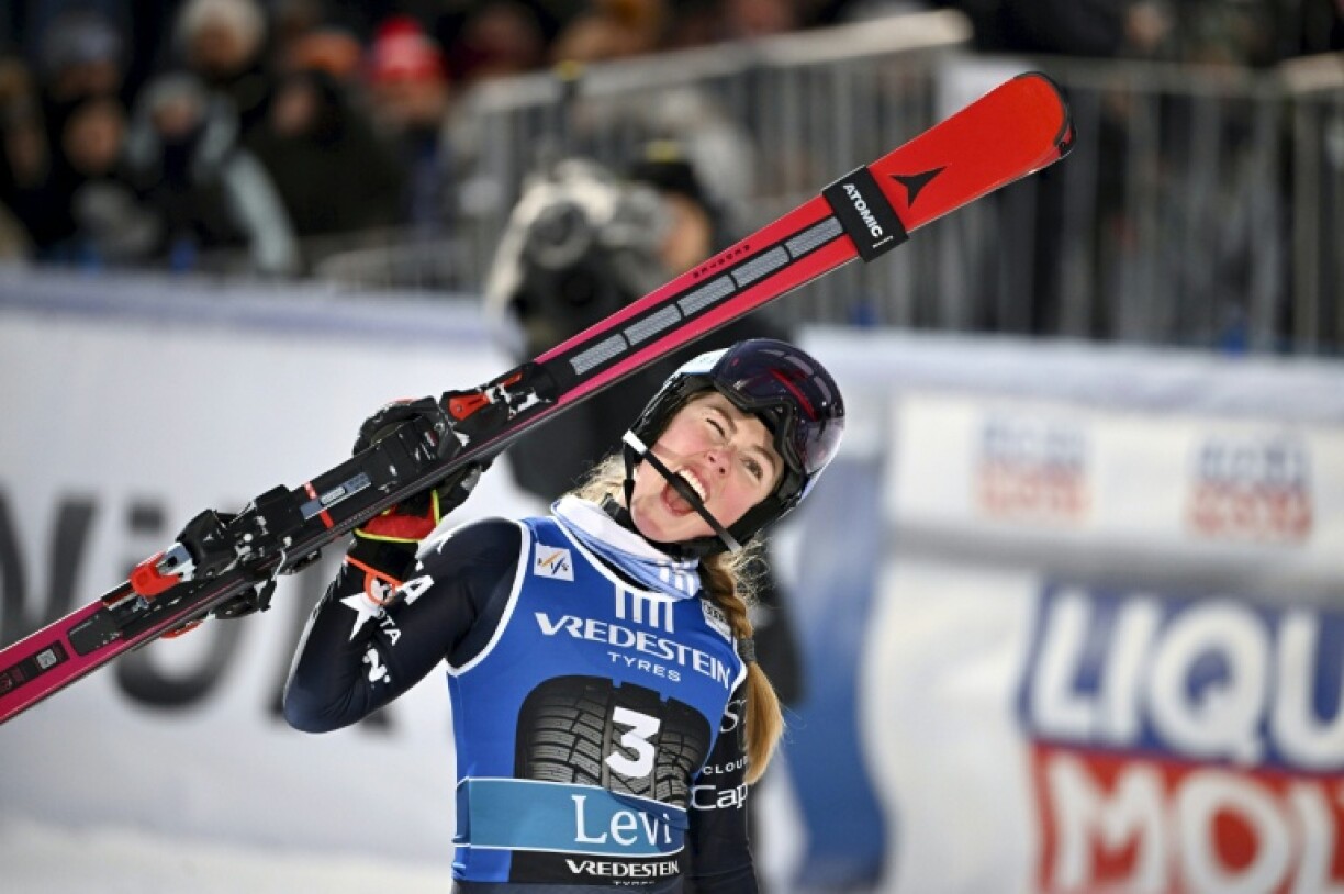 Mikaela Shiffrin collected her 102nd World Cup win with victory in the slalom at Levi