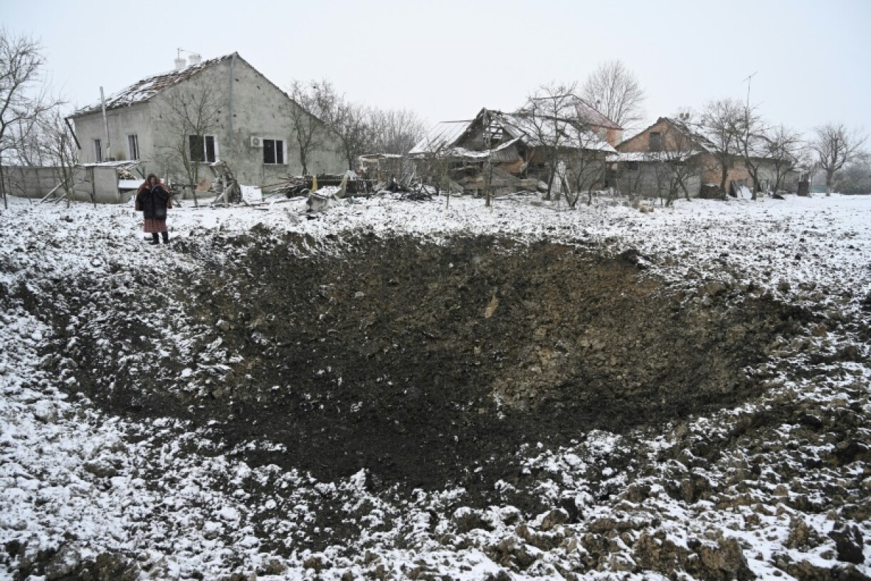 The Russian attack damaged buildings across the country