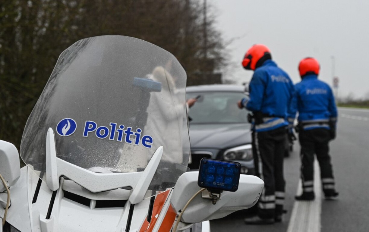 Des contrôles de police à la frontière franco-belge le 1er février.