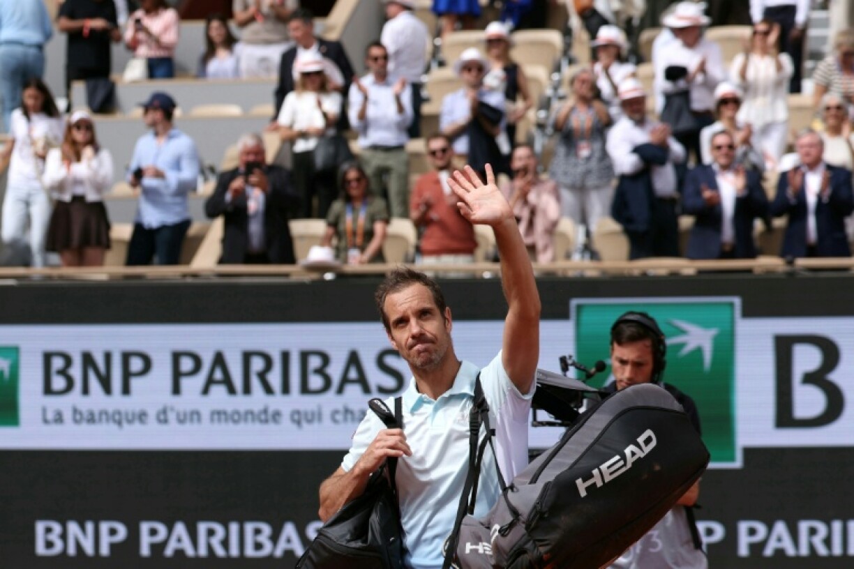 Three-time Grand Slam semi-finalist Richard Gasquet's career ended with a loss to Jannik Sinner