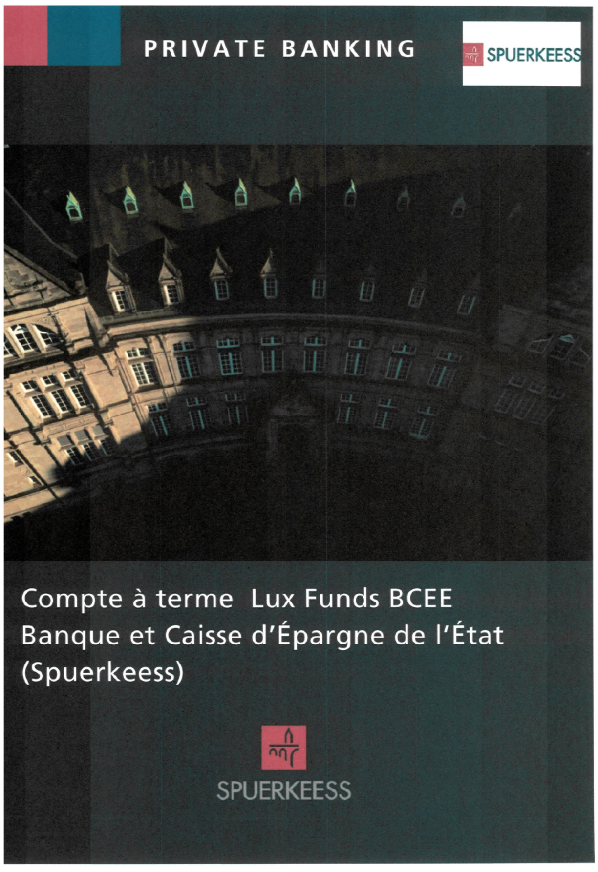 Déi falsch Broschür, déi vu Kriminelle verbreet gëtt.