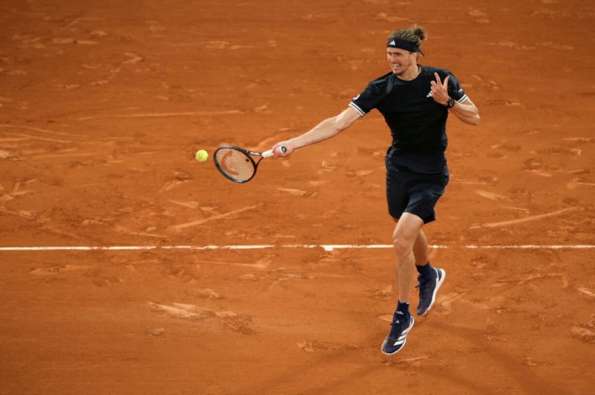 Le N.3 mondial Alexander Zverev lors de son quart de finale de Roland-Garros contre l'Espagnol Rafael Jodar le 2 juin 2026 à Paris