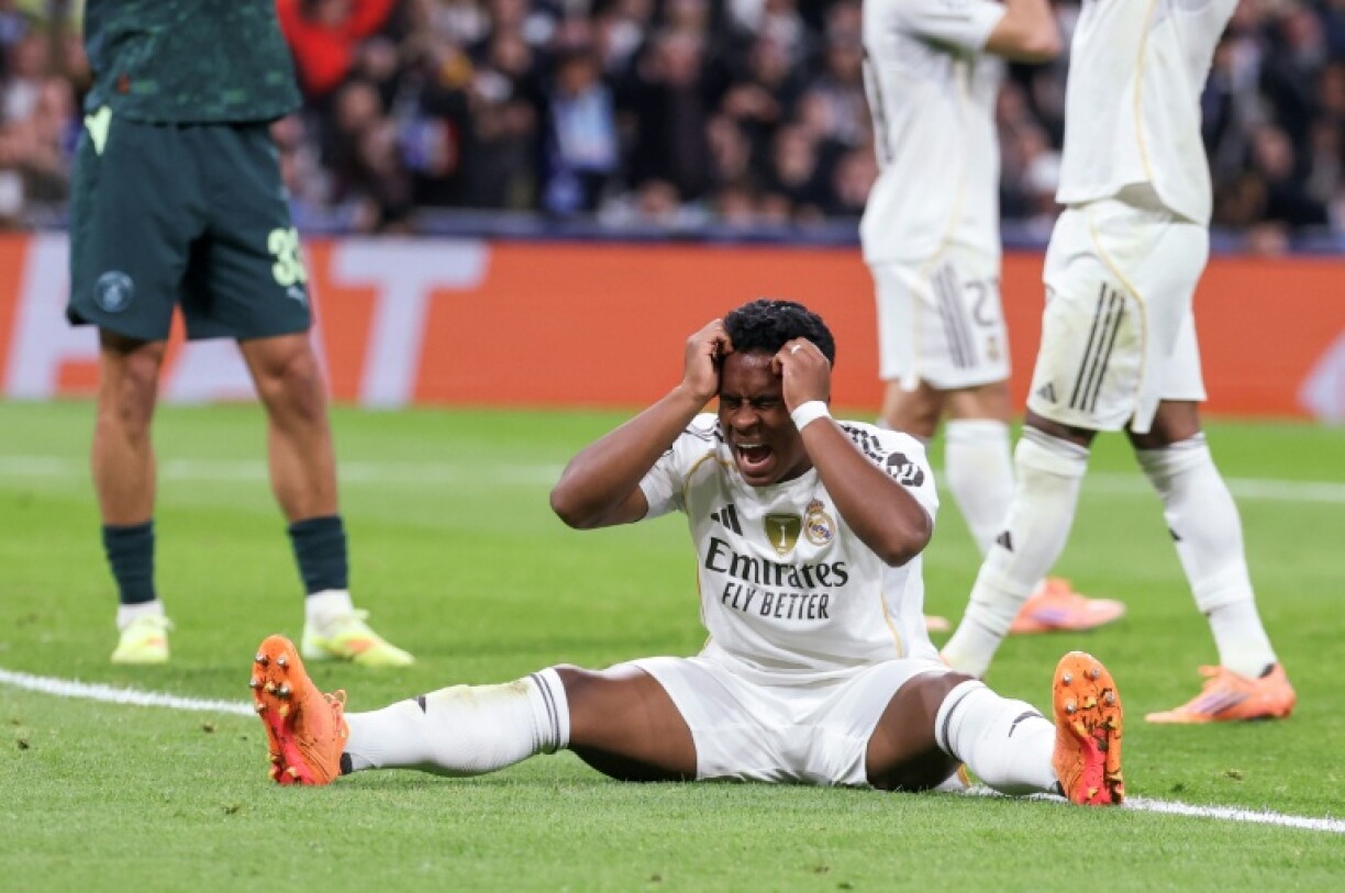 L'attaquant brésilien Endrick lors d'un match de Ligue des champions du Real Madrid contre Manchester City, le 10 décembre 2025 au stade Santiago-Bernabeu