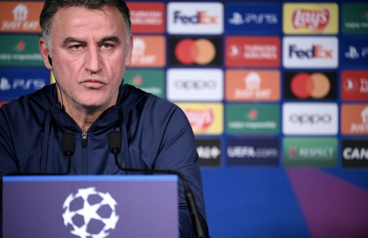 L'entraîneur français du Paris Saint-Germain, Christophe Galtier, en conférence de presse à Paris, le 13 février 2023