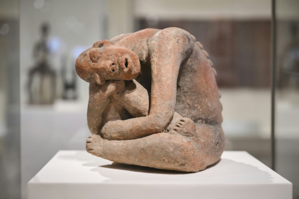 A 13th-century sculpture from the Niger Delta in present-day Mali, on display at the Metropolitan Museum in New York City