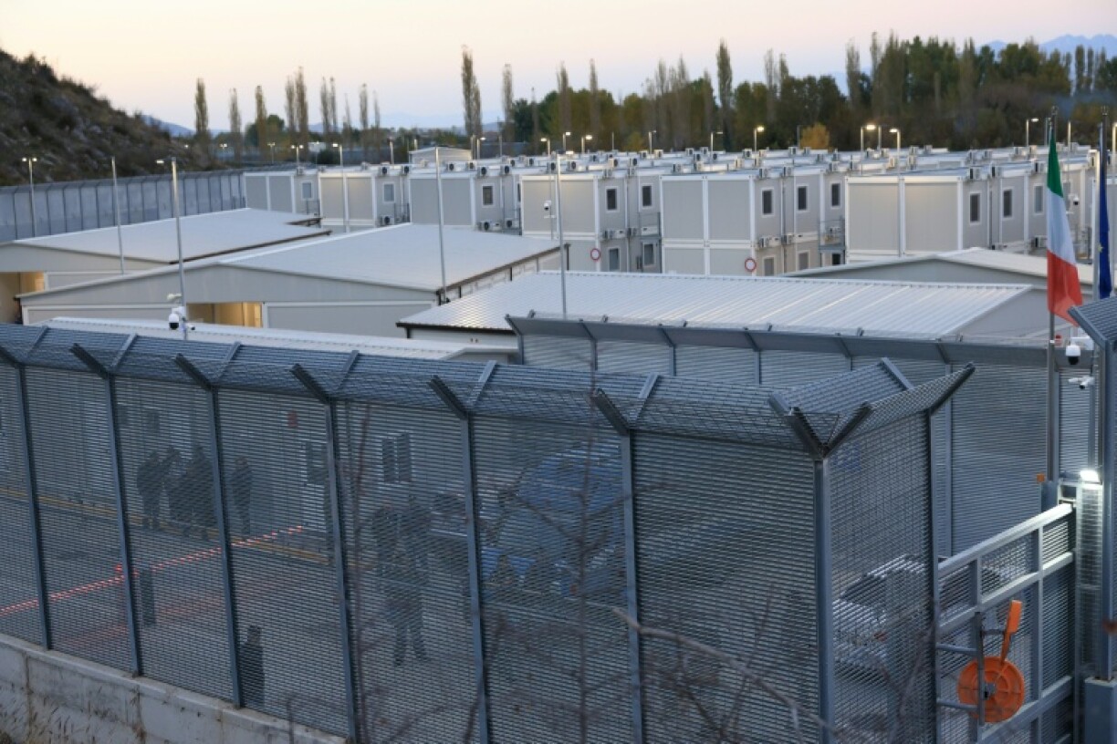Un centre de détention de migrants en Albanie, le 1er novembre 2025
