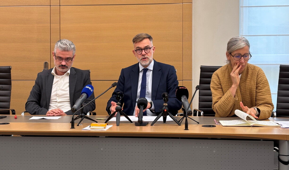 David Wagner (déi Lénk), Franz Fayot (LSAP) a Sam Tanson (déi Gréng)