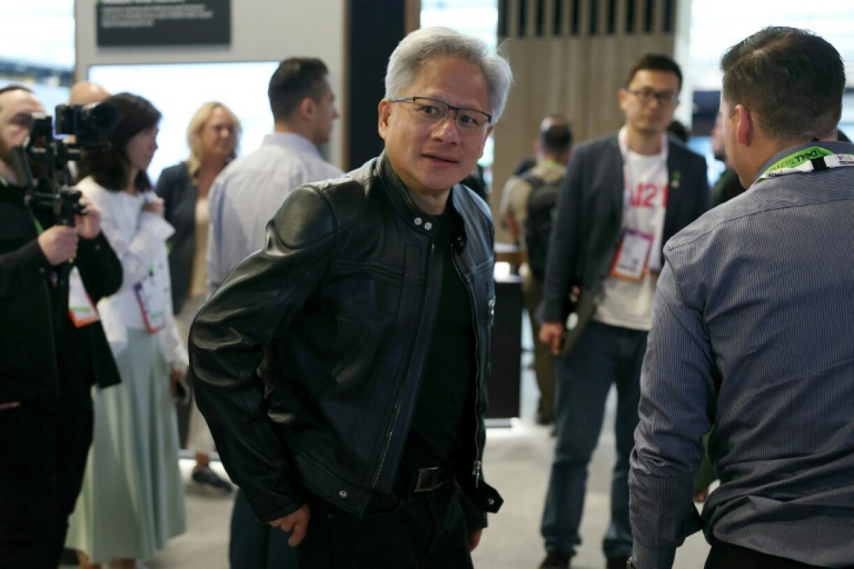 Le patron des semi-conducteurs Nvidia, Jensen Huang, le 12 juin 2025 à Paris